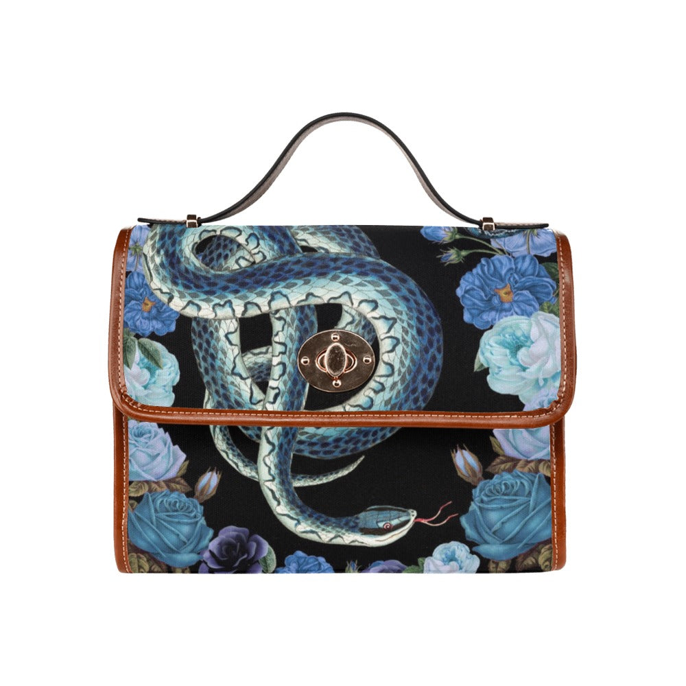Blue Snake Floral Witch Handbag Shoulderbag