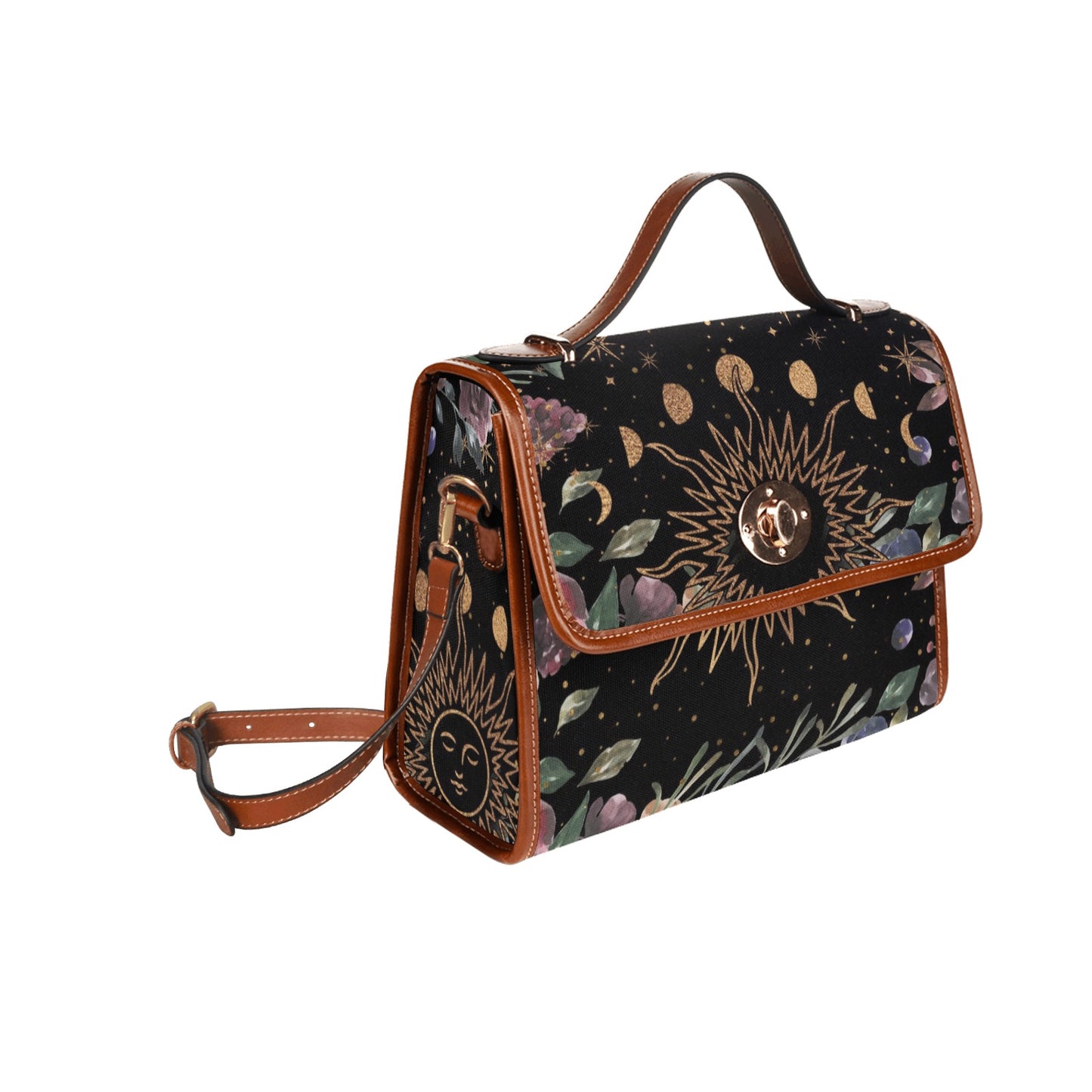 Sun and Moon Phases Cottagecore Purse