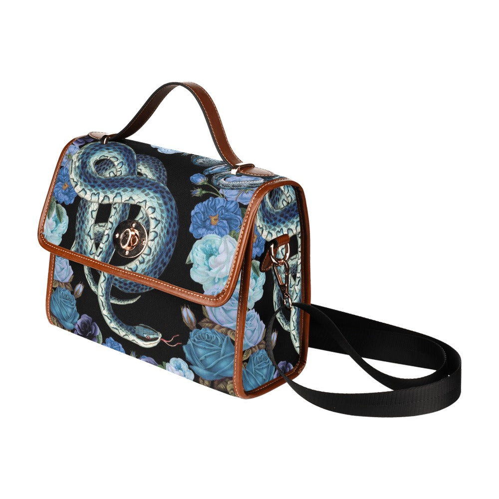 Blue Snake Floral Witch Handbag Shoulderbag