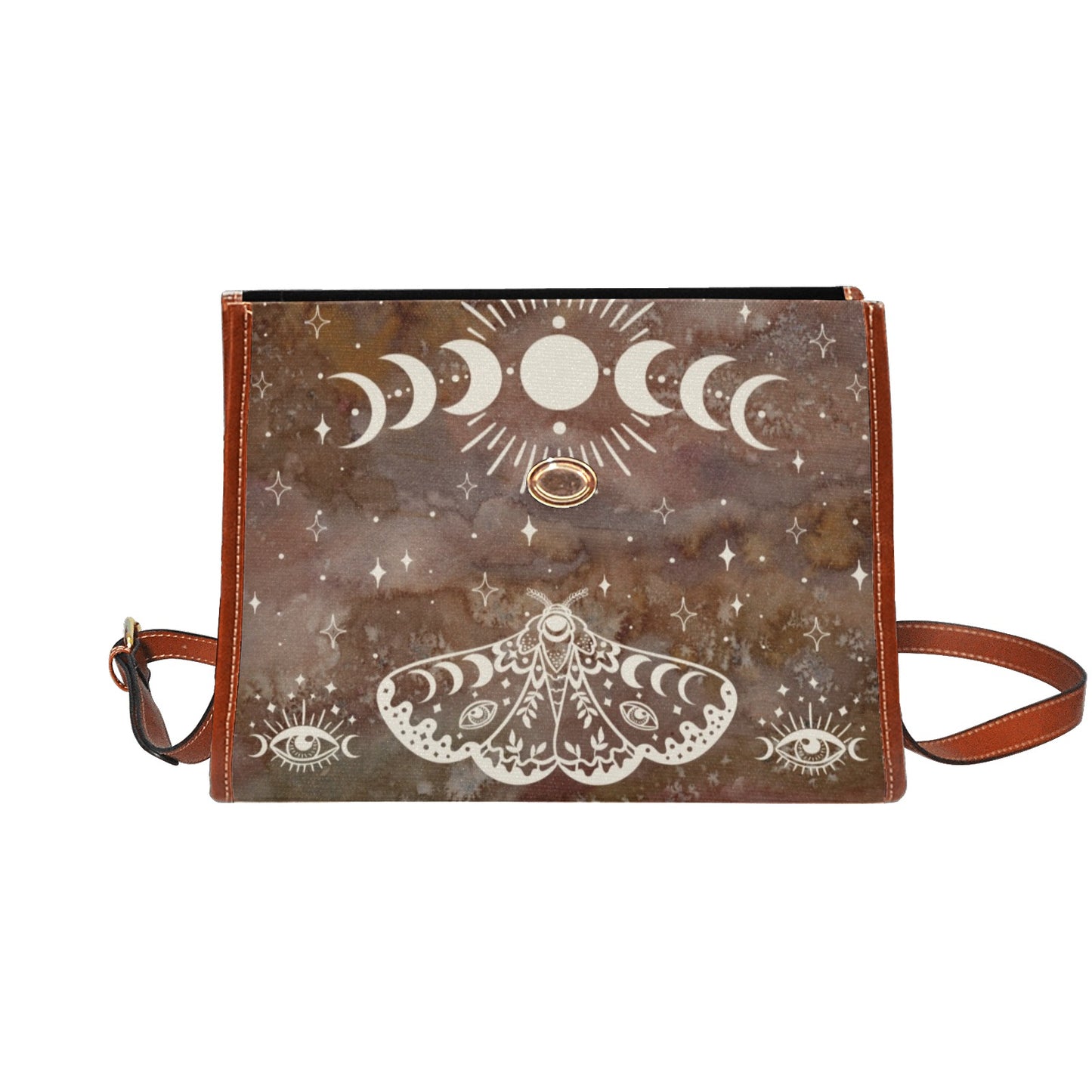 Brown Moth Snake Purse