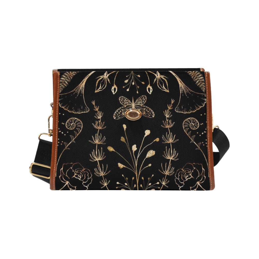 Witchy Cottagecore Butterflies Floral Purse