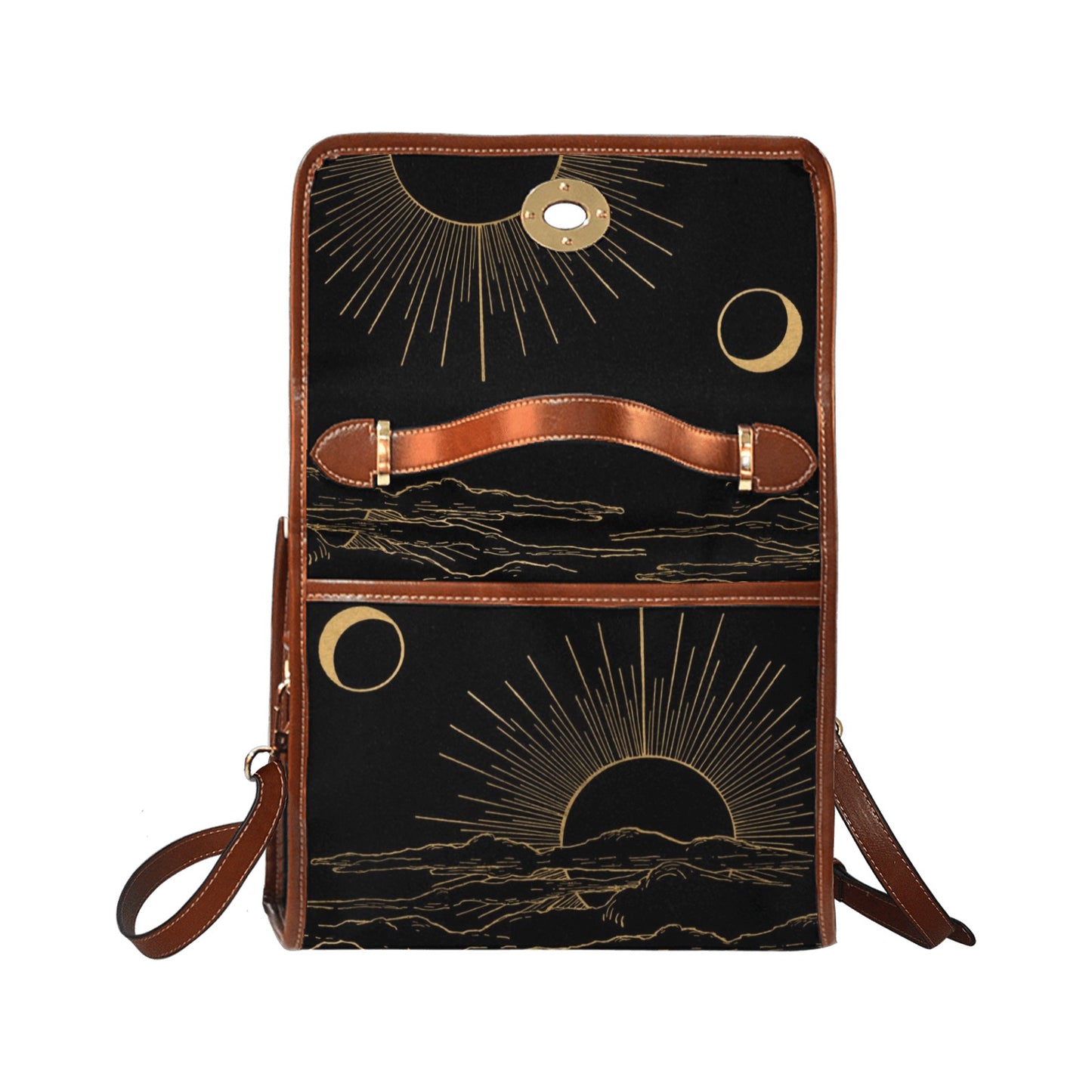 Witchy Sunset Purse Black