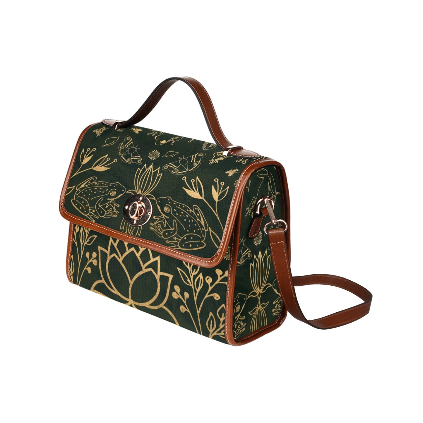 Green Frogs Purse Shoulder Bag