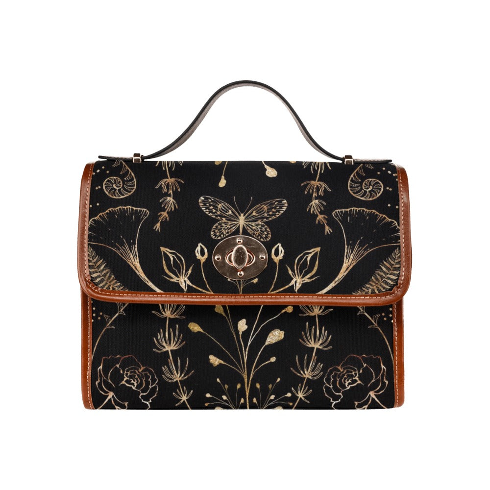 Witchy Cottagecore Butterflies Floral Purse