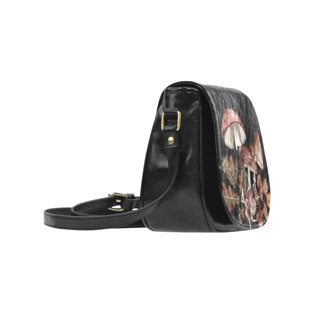 Mystic Mushrooms Saddle Bag Purse