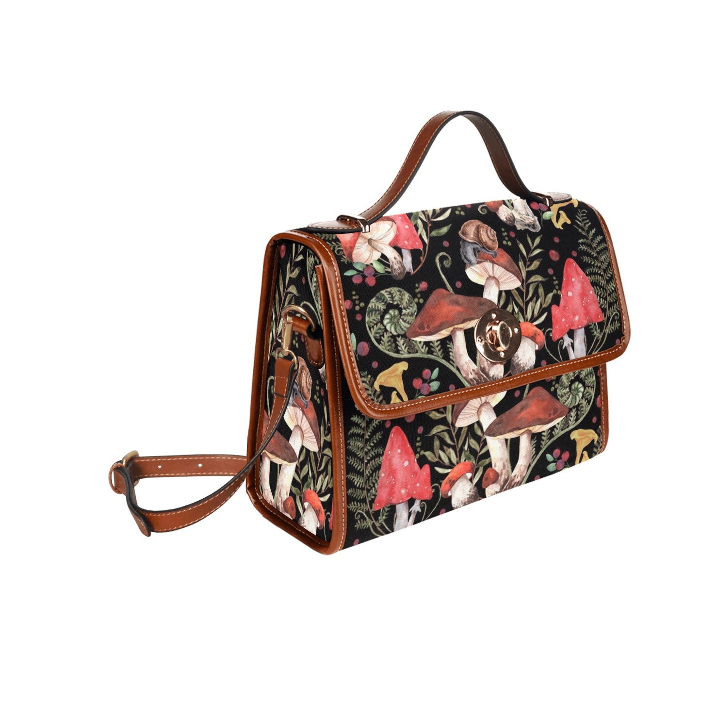 Red Mushrooms Cottagecore Purse