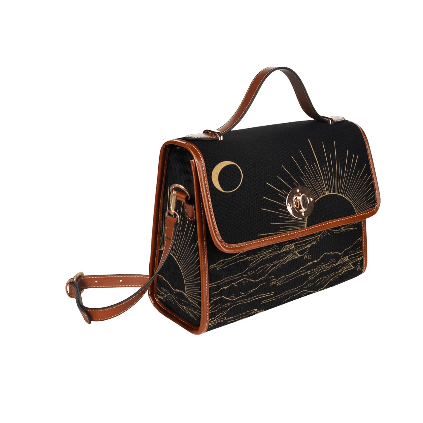 Witchy Sunset Purse Black