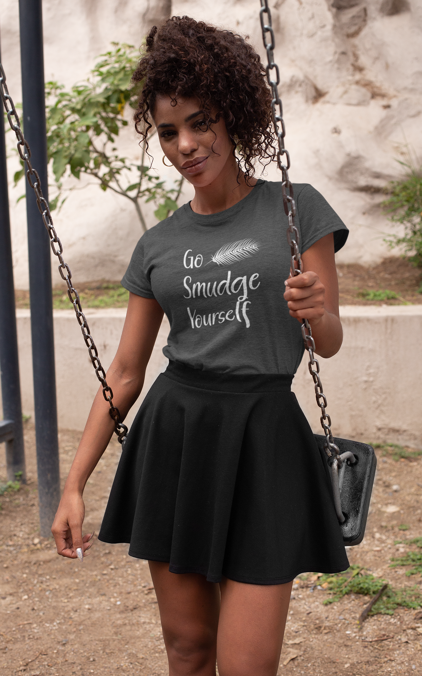 Go Smudge Yourself Funny Tee Shirt, Witch Shirt, Unisex Jersey Short Sleeve Tee, Womens Bella Canvas T-Shirt