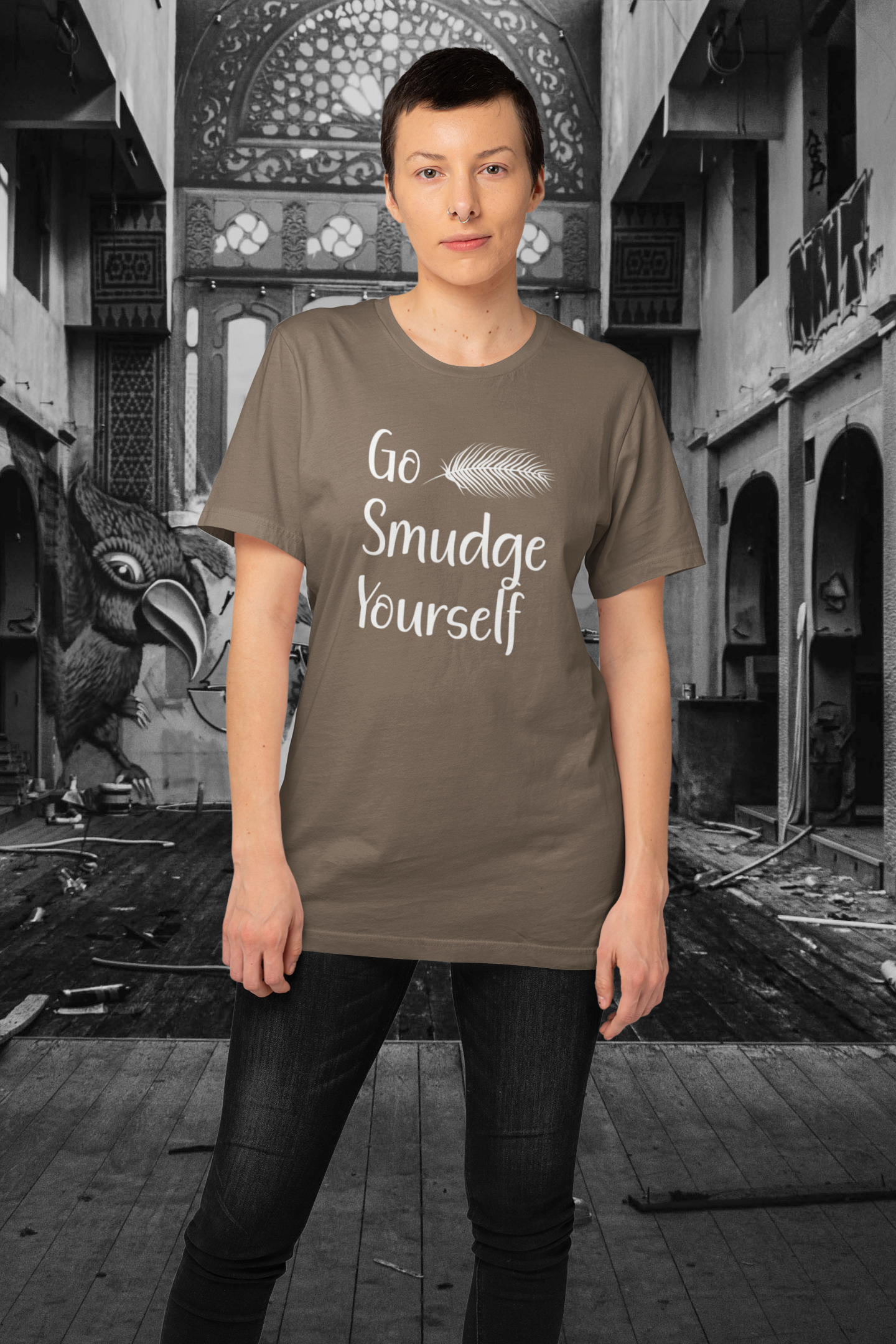 Go smudge yourself funny witch t-shirt
