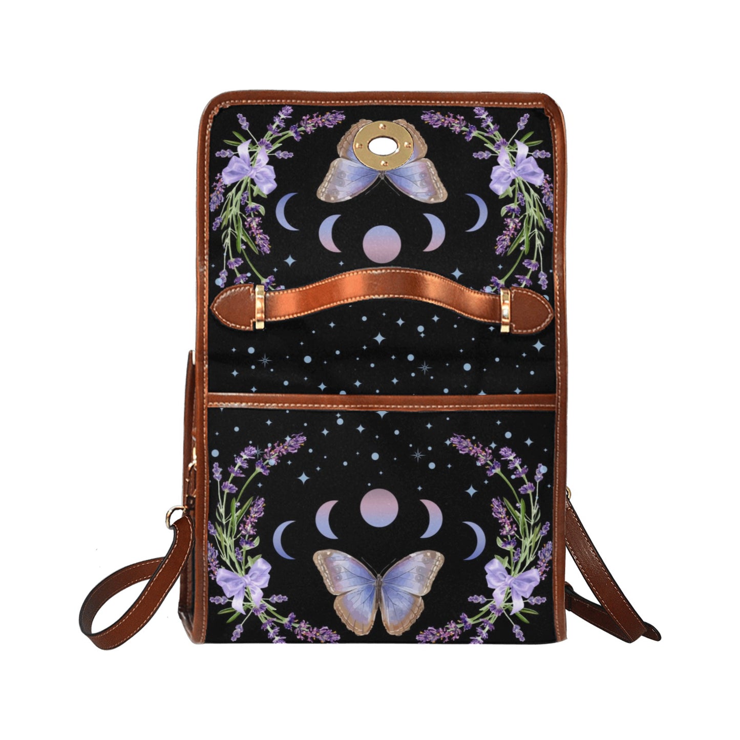 Purple Butterflies Cottagecore Purse