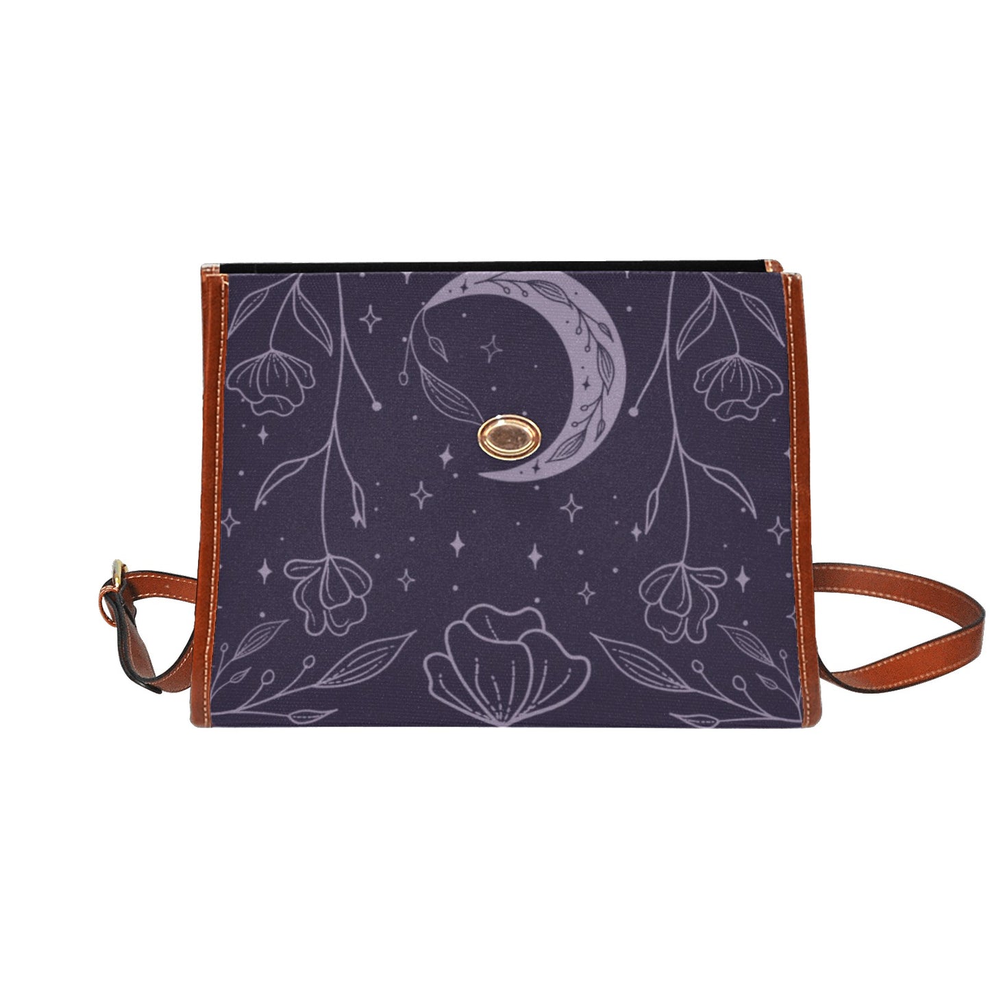 Purple Flower Moon Purse