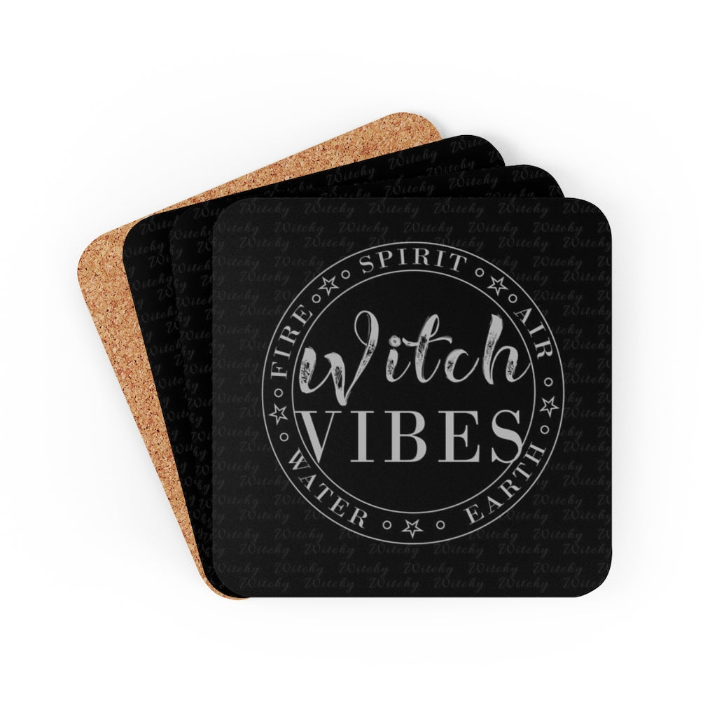 Witch Vibes - Corkwood Coasters Set