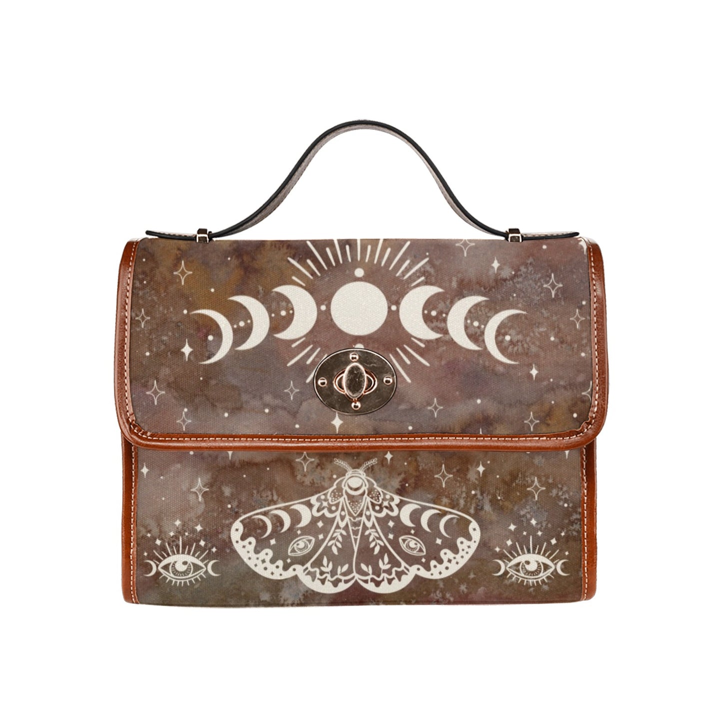 Brown Moth Snake Purse