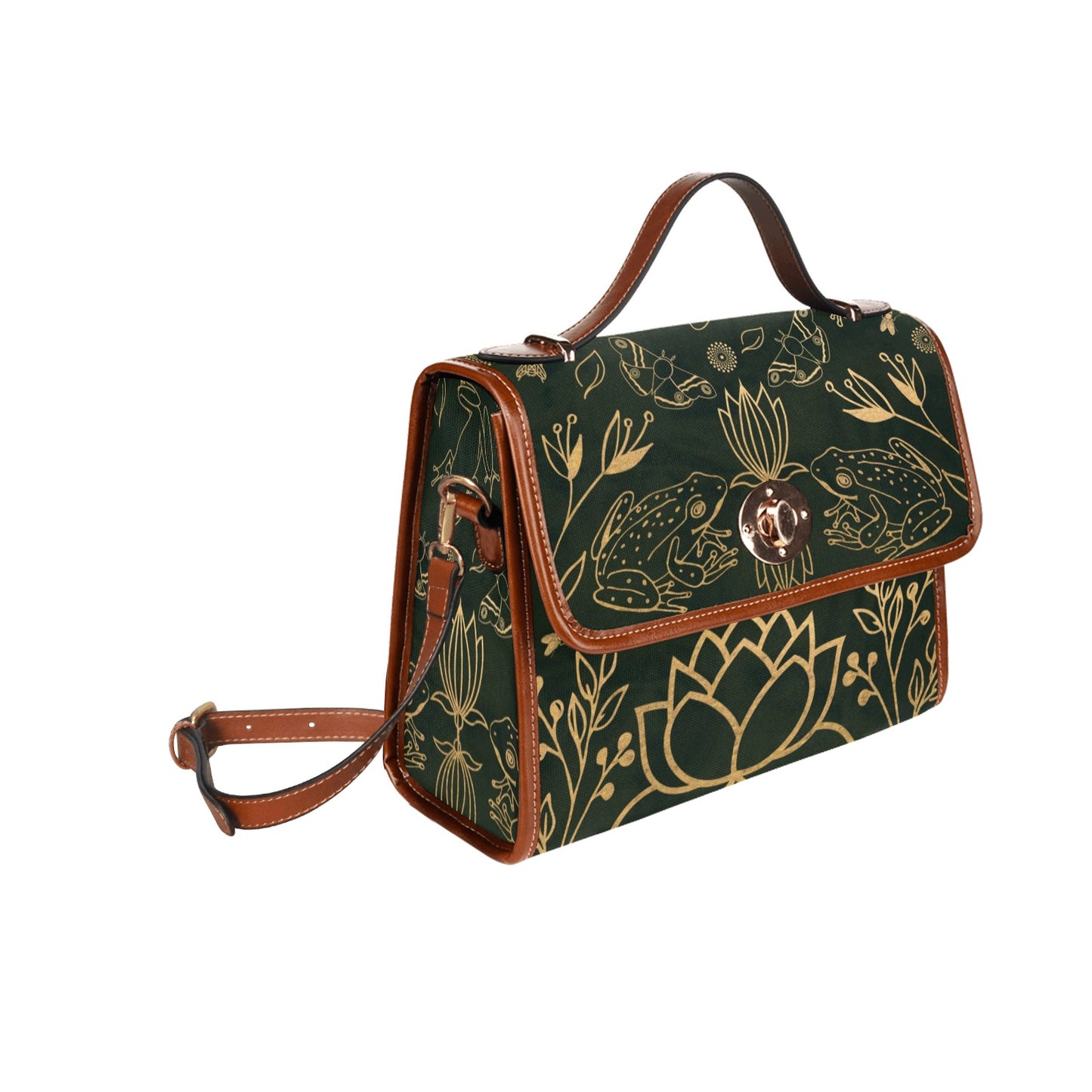 Green Frogs Purse Shoulder Bag