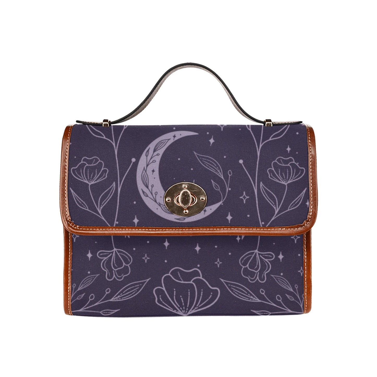 Purple Flower Moon Purse