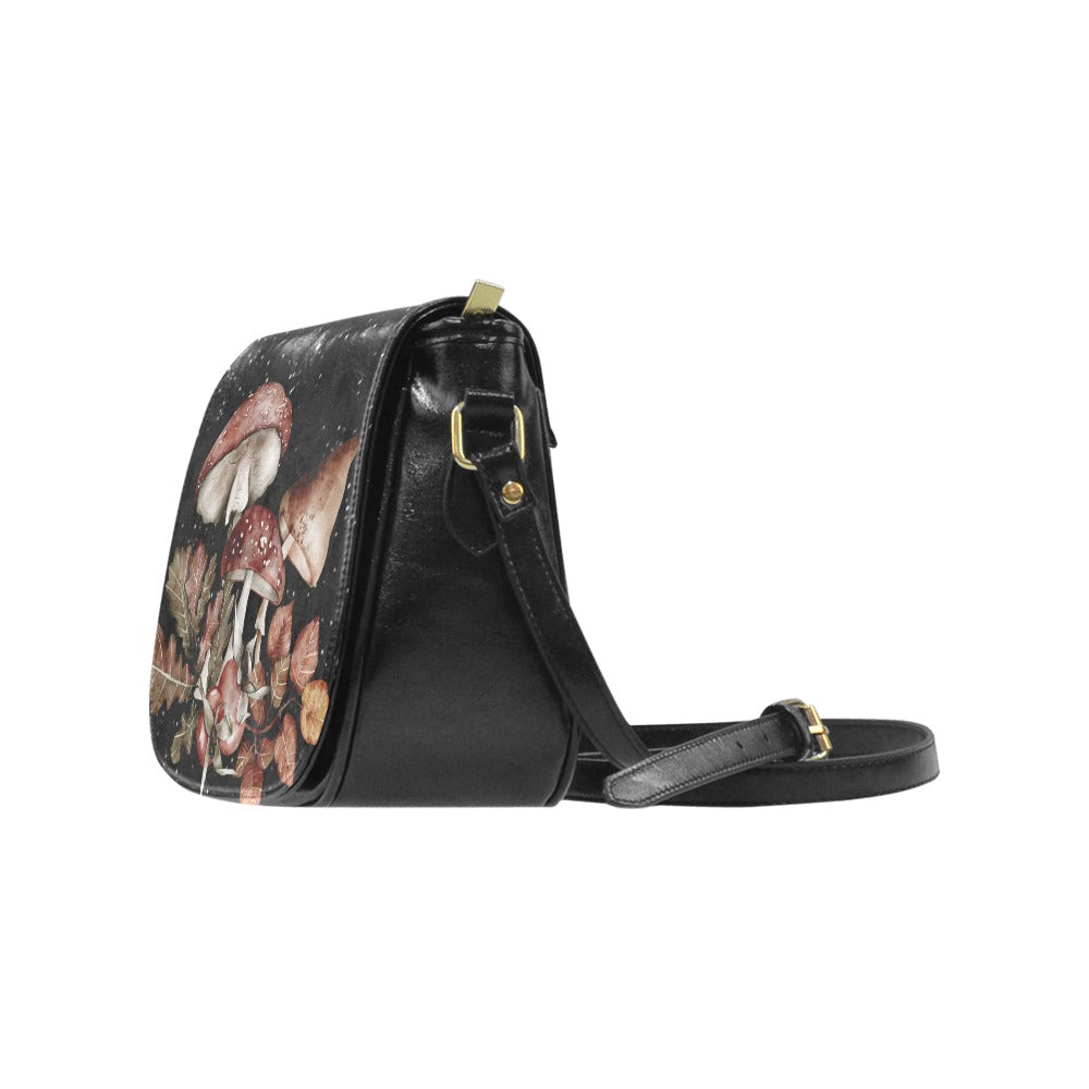 Mystic Mushrooms Saddle Bag Purse
