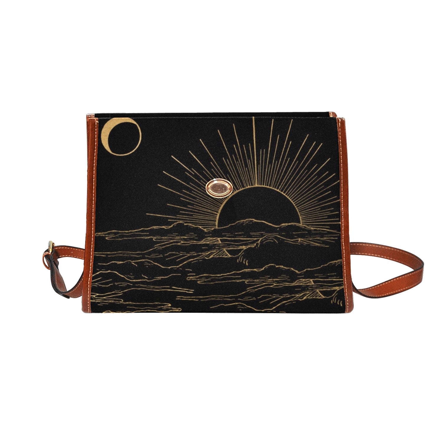 Witchy Sunset Purse Black