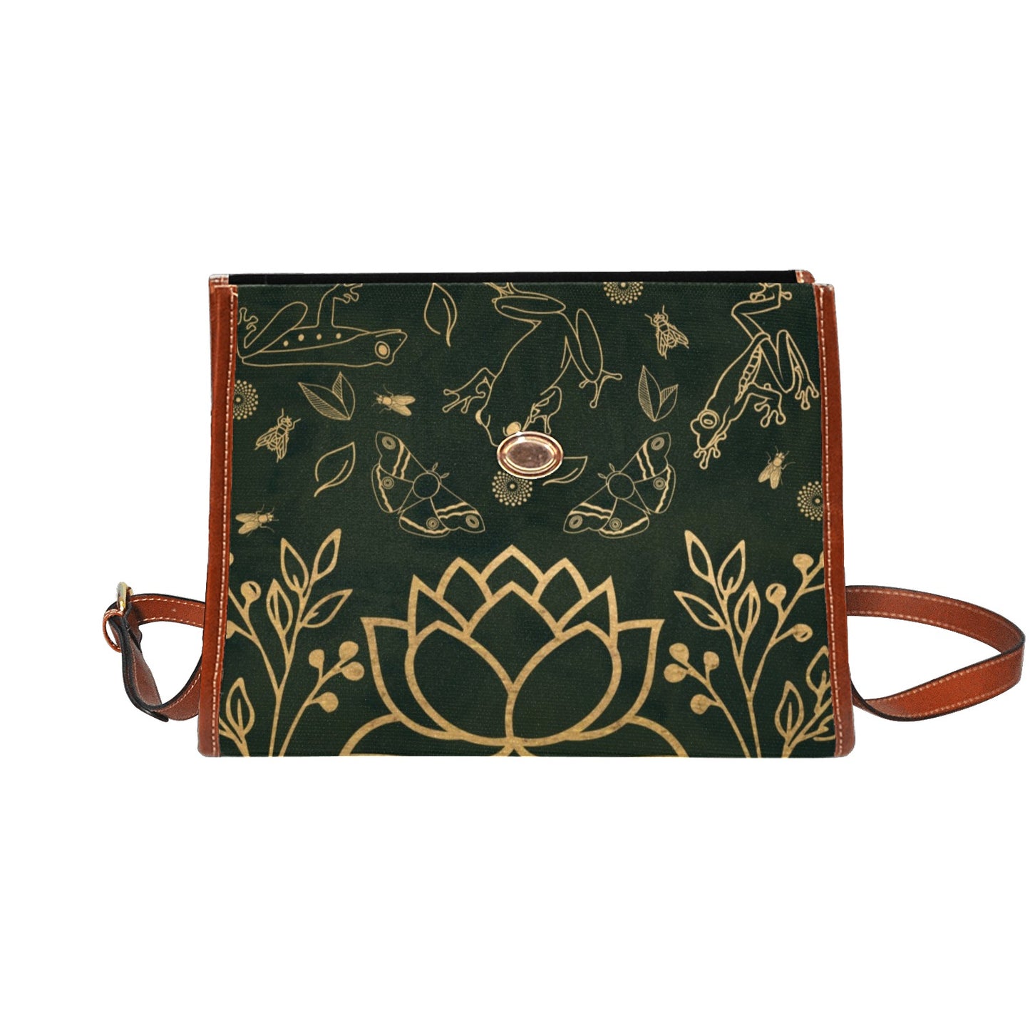 Green Frogs Purse Shoulder Bag