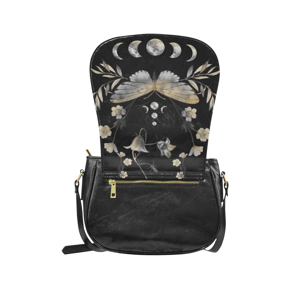 Vintage Style Butterfly Moon Phases Purse
