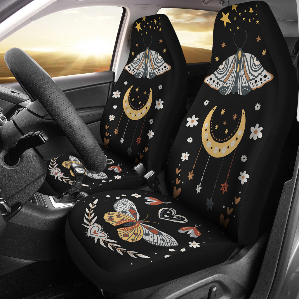 Boho Bohemian Butterfly Car sold Seat Covers (1 pair), universal seat covers, Car Seat Protector, car seat upholstery, celestial butterfly