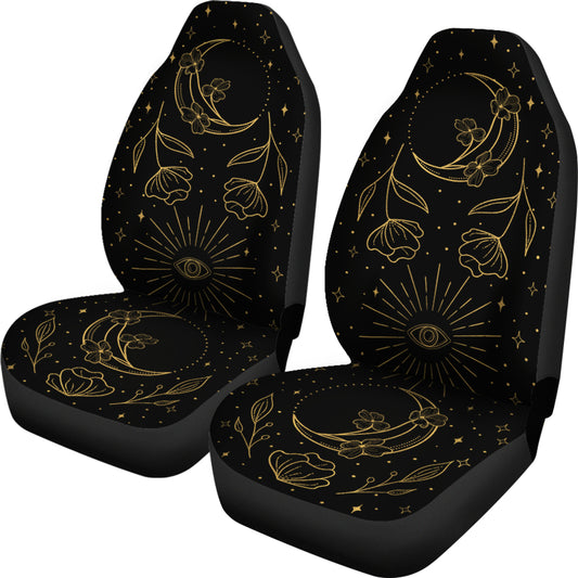 Moon Flowers Car Seat Covers (Set of 2)
