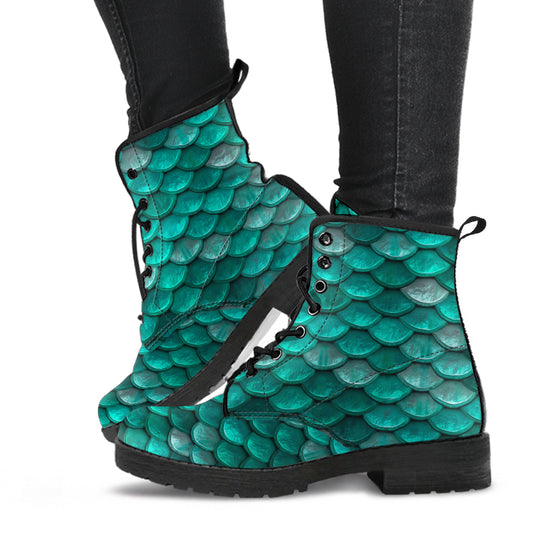 Mermaid Scales Vegan Boots (select color)