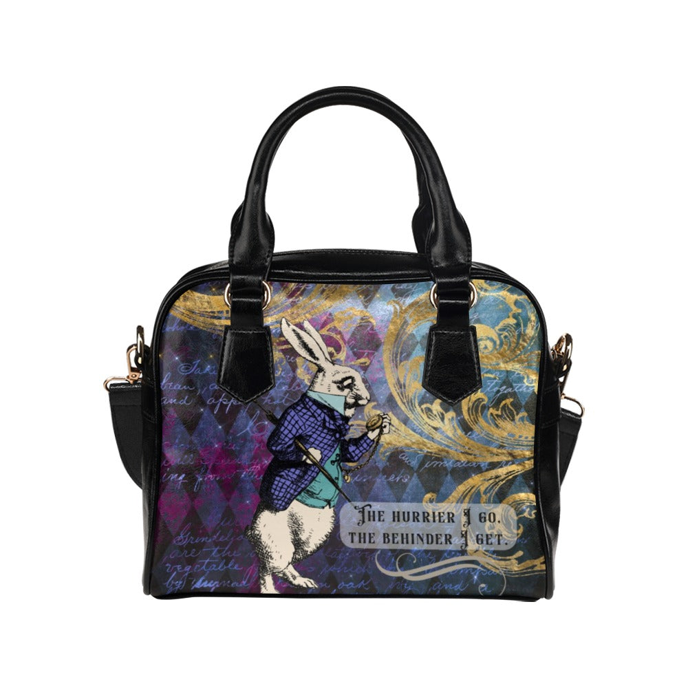 White Rabbit Purse, Alice in Wonderland Bowler Handbag