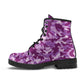 Purple Camo Combat Boots