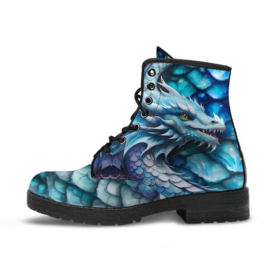 Pastel Turquoise Blue dragon boots