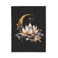 Lotus Moon Witchy Velveteen Plush Blanket