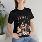 Elegant Mushrooms Black Tee, Witch Shirt, Unisex Jersey Short Sleeve Tee, Womens Bella Canvas T-Shirt, Wicca Clothing Clothes