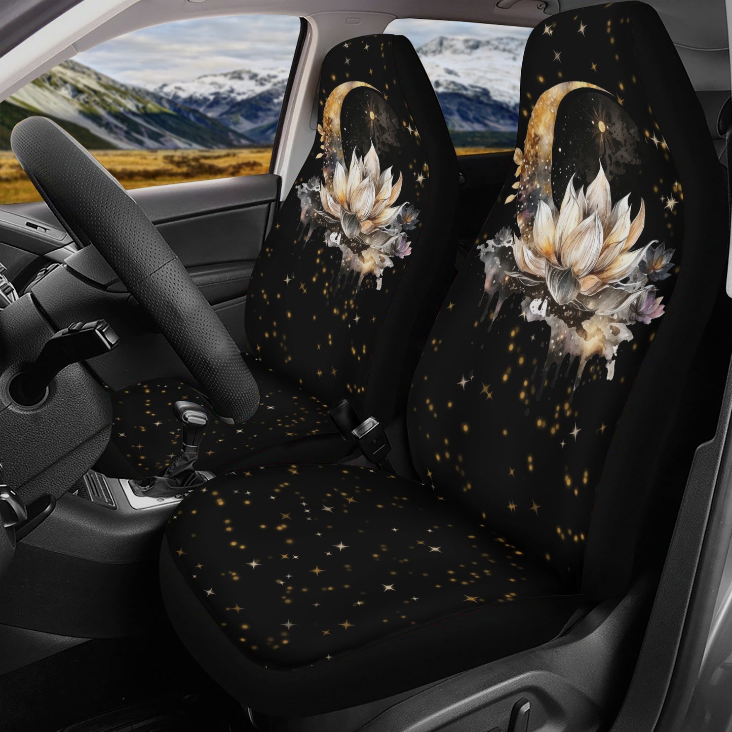 Lotus Moon Car Seat Cover Set
