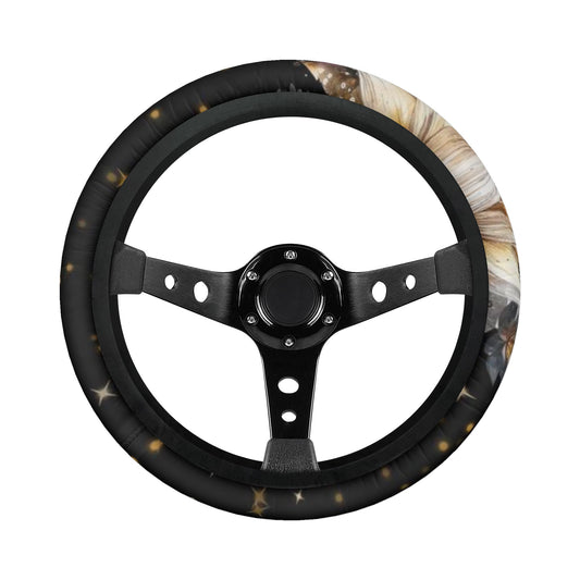 Lotus Moon Car Steering Wheel Covers Witchy