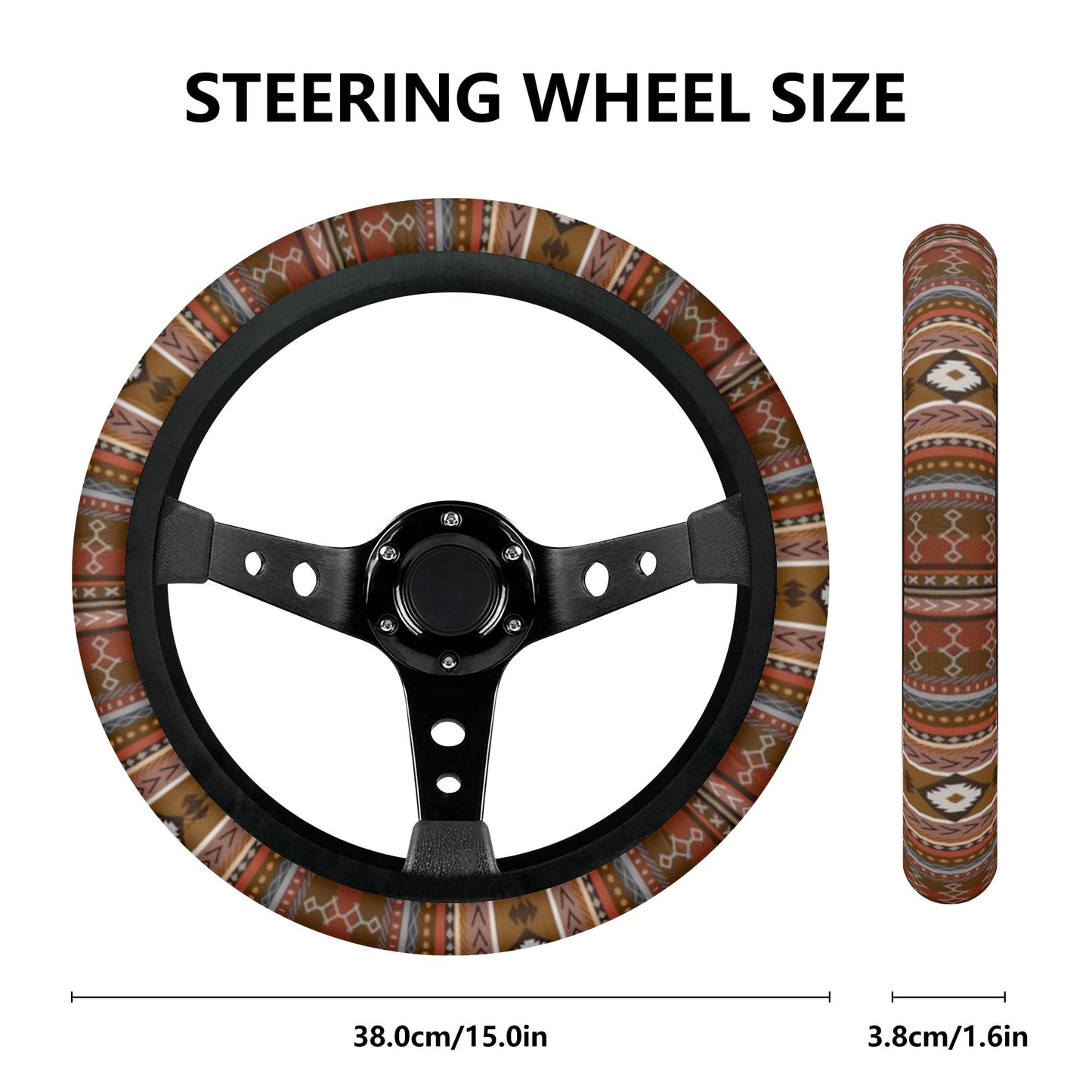 Add style and personality to your car with a custom printed steering wheel cover!