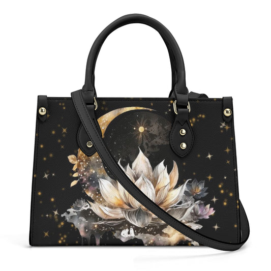 Lotus Moon Luxury Women PU Handbag