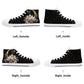 Lotus Moon Womens High Top Canvas Shoes