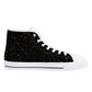 Lotus Moon Womens High Top Canvas Shoes