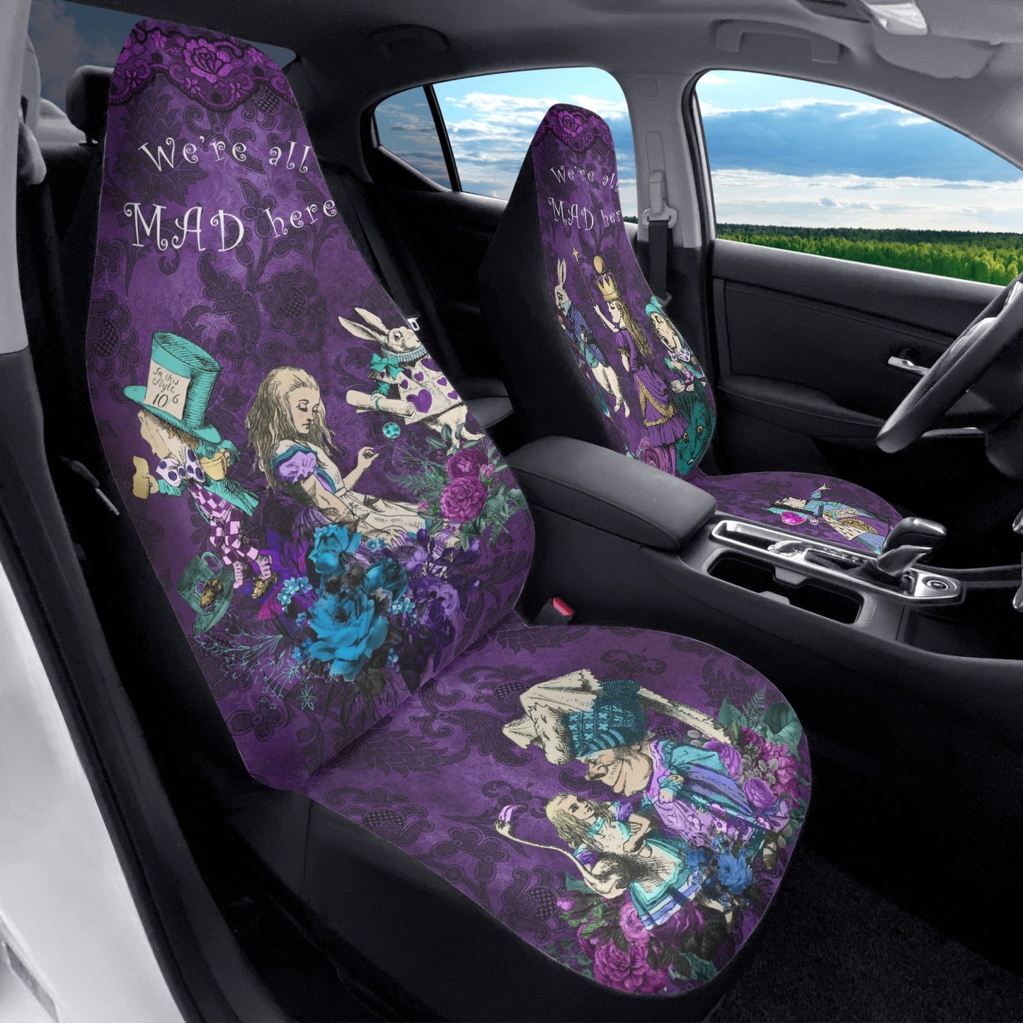 Purple Alice Purple Car Seat Covers (Set of 2)