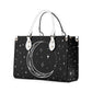 Moon Flowers #13 Luxury Womens PU Leather Handbag