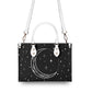 Moon Flowers #13 Luxury Womens PU Leather Handbag
