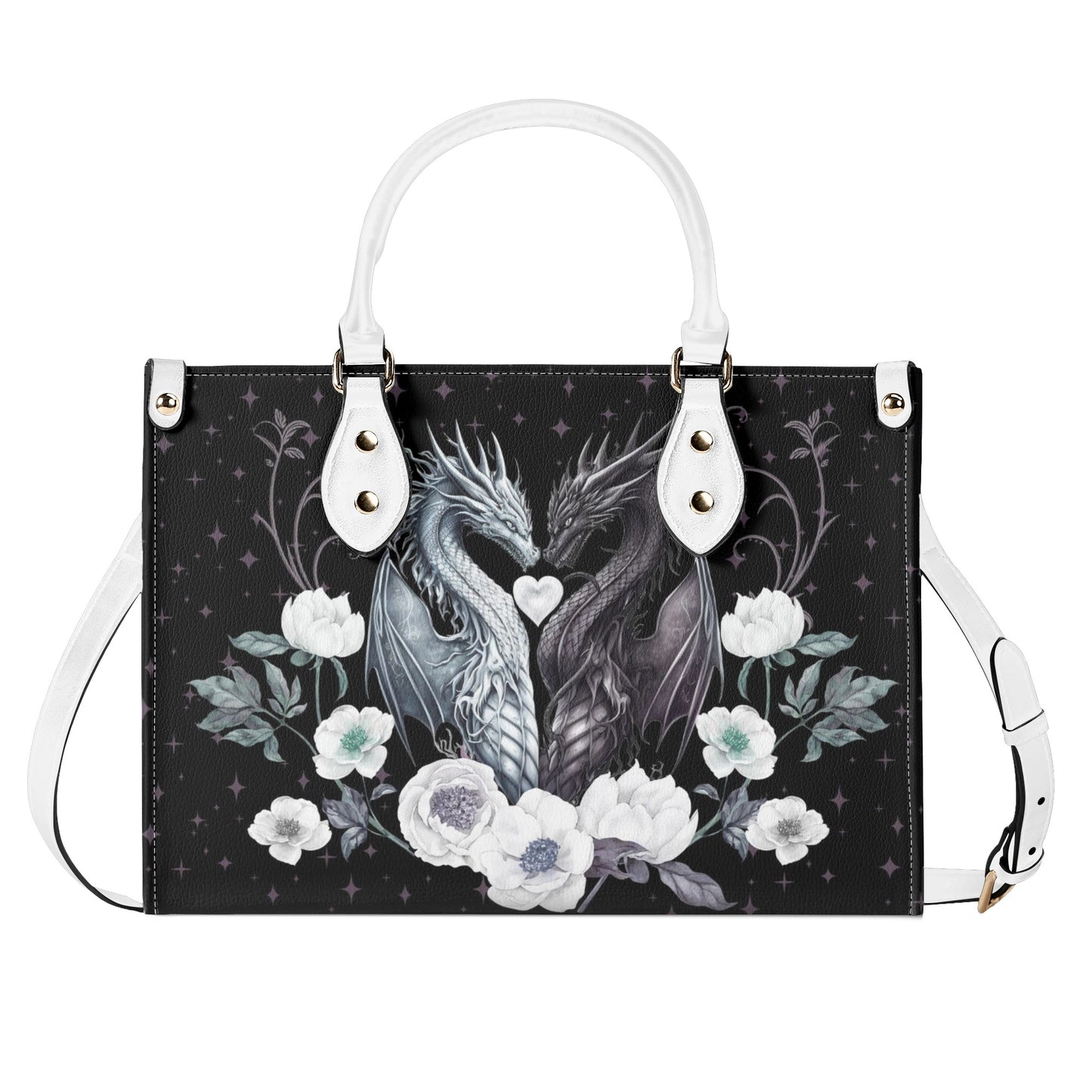 Dragons In Love Luxury Women PU Leather Handbag