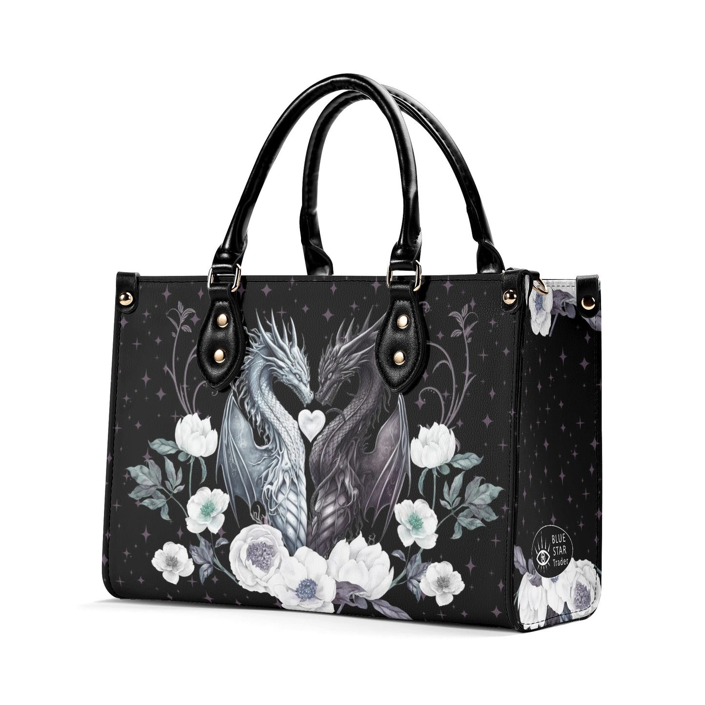 Dragons In Love Luxury Women PU Leather Handbag