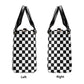 Black & White Checkered Luxury Women PU Leather Handbag