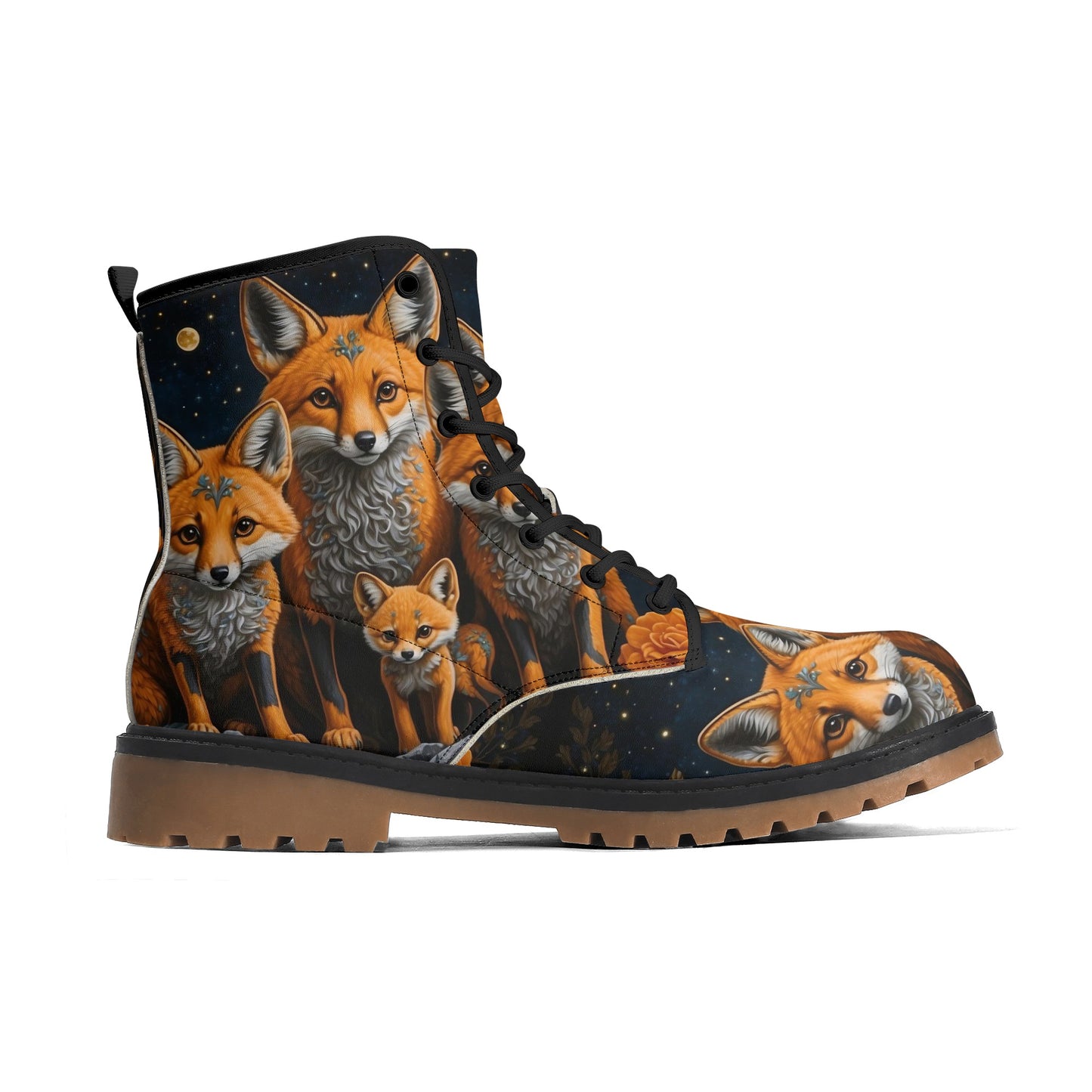 Fox Family Womens Luxe Woodland Combat Boots