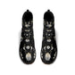 Gray Beetle and Moon Phases Womens Luxe Combat Boots