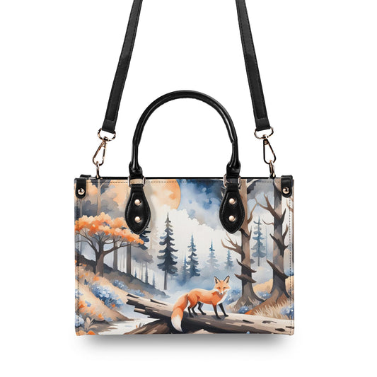 Orange Fox Luxury Womens Vegan Leather Handbag