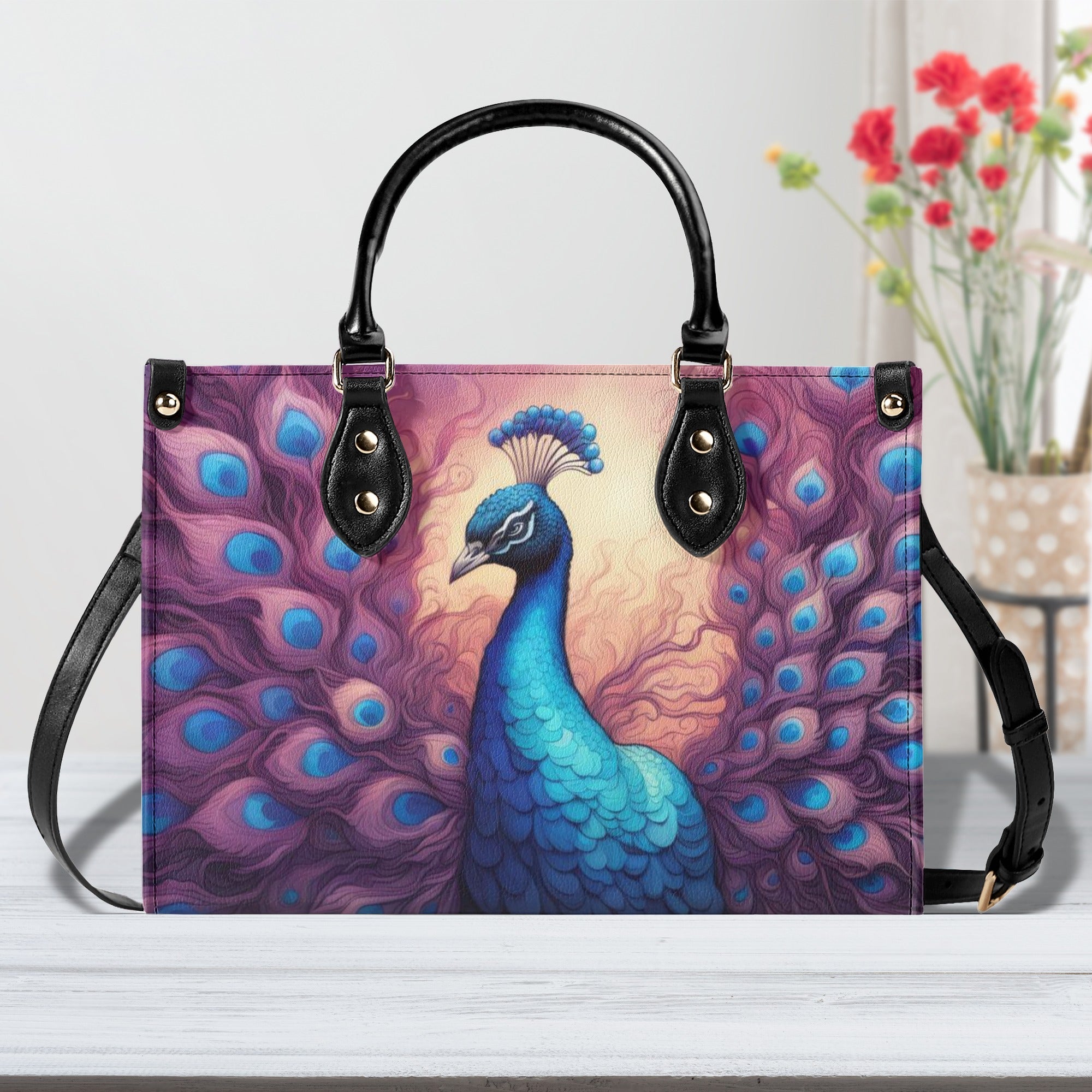 Buy Decdeal Women Shoulder Bag Peacock Embroidered Shiny Sequins Canvas Tote  Bag Handbag Adjustable Straps Crossbody Bag at Amazon.in