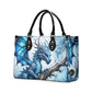 Blue Ice Dragon Luxury Womens Vegan Leather Handbag