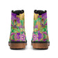 Mardi Gras Abstract Womens Combat Boots