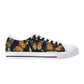 Monarch Butterfly Womens Rubber Low Top Sneakers